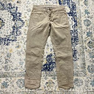 Closed brand tan khaki stretch skinny pants made in Italy 🇮🇹